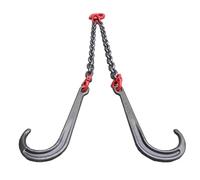 GUODDM Obstacle car 42 Inchs Long Shank J Hook Tow Chain, Heavy Duty Recovery Tow Chain, Towing Bridle With 15 Inch And 4 Inch J Hooks And Alloy T Hooks Breakdown car(5T)