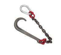 GUODDM Obstacle car 5T Long Shank J Hook, J Type Hanging Chain Hook, Transport Tow Chain Galvanized Safety Hook For Car Wrecker Recovery Breakdown car(Single chain+single hook)