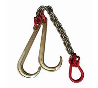 GUODDM Obstacle car Trailer Hook - J Type Hanging Chain Double Hook, 4T/5T Transport Tow Chain Truck Hook Up Lanyard Breakdown car(C1)