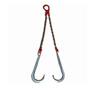 GUODDM Obstacle car Trailer Hook - J Type Hanging Chain Double Hook, 4T/5T Transport Tow Chain Truck Hook Up Lanyard Breakdown car(C2)