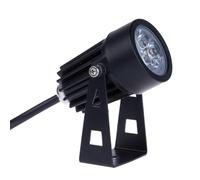 GUODDM Outdoor LED Spotlight - Ground Projector Lights, Outdoor Lighting with Base, Waterproof Adjustable Spotlight Garden Lamp Terrace Lawn(White,3W(AC85-265V))