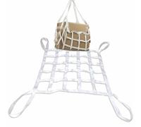 GUODDM Safety Lifting Net Straps - Truck Bed Personalized Cargo Net Straps, Flat Nylon Sling Hoisting Rope,6cm Wide(1 X 1M/Mesh 15cm/Load 500KG)