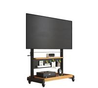 GUODDM TV Stand, Floor-standing, Wheeled, Artistic, Movable, Heavy-duty, Thickened, Hand-crank Adjustable Upright Trolley(B,50"-120")