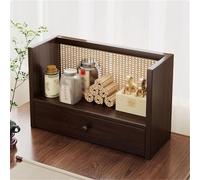 GUODDM Wooden File Cabinet, Office File Organizer, With Drawer Stackable Storage Rack, For Home School Or Office Printer Stand Desktop Nizer(L60xW20xH28.5 cm)
