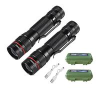 GUODSKHOO Torches Led Super Bright, Tactical Flashlights 2Pack