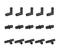 GUOFIS 100 Pack PEX Fittings, 3/4 Inch F1960 Expansion Rings and Sleeves for PEX A Pipe and F1960 Brass or Poly Fittings