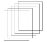 GUOGHUI Clear Acrylic Perspex Plastic Sheet 26 x 30 cm Sheets Cut to Size Clear Plastic Acrylic Sheet Many Sizes for Decoration, Display, Picture Frame, Painting, 2mm