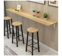 GUOGLZ Fold Down Dining Tables, Hanging Home Narrow Long Table, Wall Mounted Folding Table Hanging Folding Desk， Floating Wall Desk For Wall Laundry Room Bar Home(Wood color,100 * 40cm)