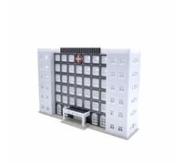 Guohetuk N Scale Building Model Assembly Kit, Architectural Model, Diorama, Railway Model, Miniature Model Parts, Appearance