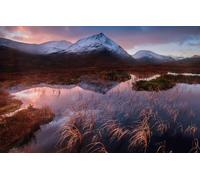 GUOHLOZ 1000 Piece Jigsaw Puzzles for Adults & Kids Age 10 Years Up, Mountains, Lakes, Glencoe Valley, Landscapes, 75x50cm