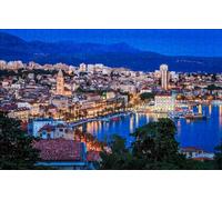 GUOHLOZ Jigsaw Puzzles 1000 Pieces for Adults Difficult Hard Jigsaw Puzzles for Women Men Premium,City,Croatia,Split,75x50cm