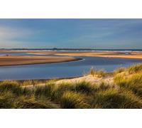 GUOHLOZ Jigsaw Puzzles for Adults 1000 Piece Landscape Jigsaw Puzzles for Adults Gifts, England, Budle Bay, Landscapes, 75x50cm