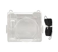 GUOHOQIX Instant Camera Case Protective Cover Clear Hard Shell with Adjustable Detachable Strap Instant Camera Accessory for Instax Square SQ40