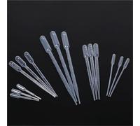 GUOHUIZHANG 100pcs 500pcs Lab 1ml 2ml 3ml 3ml-L 5ml 10ml Plastic Pasteur Pipette Transfering Dropper for School Experiment(5ml 500pcs)