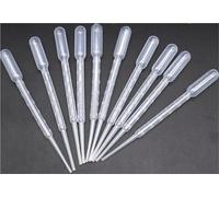 GUOHUIZHANG 10Pcs-200Pcs 0.2ml to 10ml Laboratory Tools Pipettes Graduated Pasteur Pipette Dropper Polyethylene Makeup Tools(1ml 100pcs)