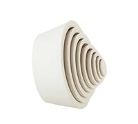 GUOHUIZHANG 2 Sets Lab Rubber 8 * 1 Funnel Holder Sealing Supporting Rubber Cushion for Experiment(White 2sets)