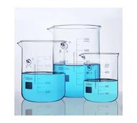 GUOHUIZHANG Borosilicate Glass Beaker from 5ml to 3000ml, High Temperature Resistant, Laboratory Equipment, Glassware, School Supplies(250mL 10 Pieces)