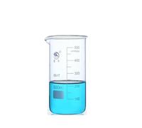 GUOHUIZHANG Lab High Borosilicate Graduated Glass Beaker in Tall Form Laboratory Equipment(250mL 4pcs)