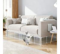 GUOIOOI Extra Tall Under Couch Blocker, 18" H x 87" L Bumper for Bed, Pet Barrier to Stop Dogs and Cats from Crawling Under Furniture, No Tools Needed(220 * 40cm)