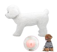 guoiooi Male Dog Mating Toy,Vent Sex Silicone Simulation Dog Mating Toy,Dog Sleep Estrus Toy for Small to Medium Male Dog Relieve Irritability (Color : White, Size : 18cm)