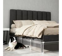 GUOIOOI Under Bed and Couch Blocker for Pets, Adjustable Furniture Barrier to Stop Cats and Dogs from Going Under Sofa or Bed, Easy Install Gap Guard(200cmx35cm)