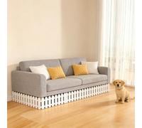 GUOIOOI Under Couch Blocker for Pets, Adjustable Bed Barrier with Snap-Together Panels, Keep Dogs and Cats from Crawling Under Sofa or Bed, Customizable Fit for Any Furniture(L50xh:20cm)