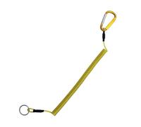 Guojiang 3pcs Coiled Cable with Metal Clip Spring Fishing Lanyard 35cm Retractable Lanyard for Pliers Boating Fly Fishing