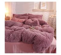 GUOJM Duvet Cover Set Duvet Cover Set Four-Piece Set Autumn and Winter Coral Fleece Bed Sheet Thick Warm Bedding Bring Excellent Sleep Comforter Cover (Color : 16, Size : 47.24inch bed Fla