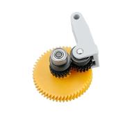 GUOJWOZPJ Hardened Steel Extruder Gear Assembly Fit For Bambu Lab P1S P1P X1 Carbon X1C 3D Printer Nickel Plating Wear-resisting(Upgraded Black)