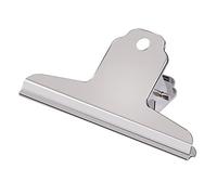 GUOKOFF 12 Pack Large Bulldog Clip, 3 Inch / 76mm Metal Hinge Clip, Large Binder Clips, Metal Binder Paper Clips, Silver Stainless Steel Paper File Clamps for Office School