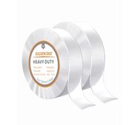 Guokoo Nano Double Sided Tape Heavy Duty - Transparent Reusable Nano Adhesive Tape, Washable Traceless Strong Gel Tape, Wall Sticky Strips for Carpet Fixing, Photos Posters. (2CM * 2MM * 10Metre)