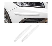 GUOLEIOO 2 pcs Car Front Rear Bumper Protector for Toyota Auris 2015-2019 Corner Guard Anti-Collision Rubber Strips Scratch-Resistant Trim Cover Car Bumper Guard,White