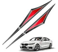 GUOLEIOO Car Door Side Wing Emblem Badge Sticker Cover Trim For Audi A4 B8 Sedan 2007-2015 Styling Mouldings Protect Sticker Car Decoration,Red