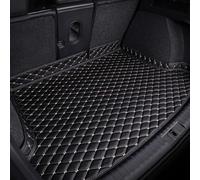 GUOLEIOO Car Leather Boot Mats for Hyundai Kona SX2 EV Electric 2024 2025 All-Weather Boot Liner, Waterproof, Non-Slip, Cargo Carpet Protective Mat,Black+White