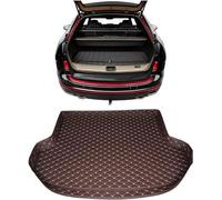 GUOLEIOO Car Leather Boot Mats for Volvo EX30 All-Weather Boot Liner, Waterproof, Non-Slip, Cargo Carpet Protective Mat,Coffee