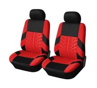 GUOLEIOO Car Seat Covers Full Set For Ford Puma 2019-2022 2023 2024 2025,Seat Protectors Front Rear Seat Cover Breathable Wear Resistant Non-Slip Interior,Seat Accessorie,2 front seats (red)