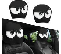 GUOLEIOO Cartoon Car Headrest Covers Cute Funny,for Hyundai Matrix 5-door Hatchback Car Headrest Covers,Car Seat Head Rest Protector for Auto Front Seat Rest Decoration,A-1Pair