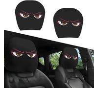 GUOLEIOO Cartoon Car Headrest Covers Cute Funny,for Infiniti Q60 2-door coupe Car Headrest Covers,Car Seat Head Rest Protector for Auto Front Seat Rest Decoration,B-1Pair