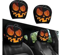 GUOLEIOO Cartoon Car Headrest Covers Cute Funny,for Infiniti QX30 5-door SUV Car Headrest Covers,Car Seat Head Rest Protector for Auto Front Seat Rest Decoration,E-1Pair
