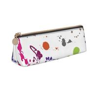 GUOLGP Abstract Paint Splashes Print Stylish Pencil Case Large Capacity 8.3 x 2.2 x 2.4In Triangle Pouch Daily Essentials