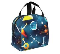 GUOLGP Abstract Science Chemistry Print Adult Insulated Lunch Bag Functionality Practicality Extended Periods Temperature