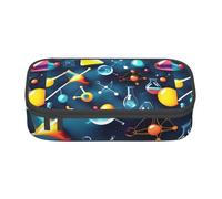 GUOLGP Abstract Science Chemistry Print Stylish Large Capacity Pencil Case Spacious Study Pen Pouch School Supplies Travel