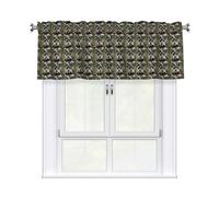 GUOLGP Adorable Schnauzer Print 54x18 Inch Window Valance Curtains For Kitchen Bathroom Laundry Room Home Decor