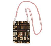 GUOLGP African Mud Cloth Tribal Print Phone Crossbody Bag Fashion Slim Lightweight for Travel Running Hiking Shopping