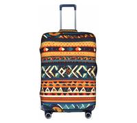 GUOLGP African National Patterns Print Concealed Zipper Decorative Suitcase Cover Washable Travel Luggage Protector