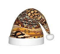 GUOLGP African Style Patchwork Print Christmas Elf Hat for Children's Cap Santa Party Halloween Holiday New Year