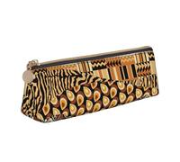 GUOLGP African Style Patchwork Print Stylish Pencil Case Large Capacity 8.3 x 2.2 x 2.4In Triangle Pouch Daily Essentials