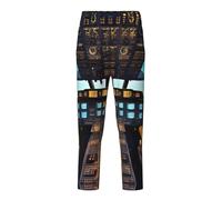 GUOLGP Airplane Cockpit Print Festive Pajama Trousers Clothes Soft Plaid Pants Skin Friendly Family Gatherings Black