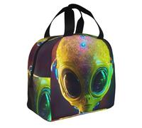 GUOLGP Alien Planet Print Adult Insulated Lunch Bag Functionality Practicality Extended Periods Temperature