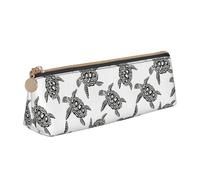 GUOLGP Animals Sea Turtles Print Stylish Pencil Case Large Capacity 8.3 x 2.2 x 2.4In Triangle Pouch Daily Essentials